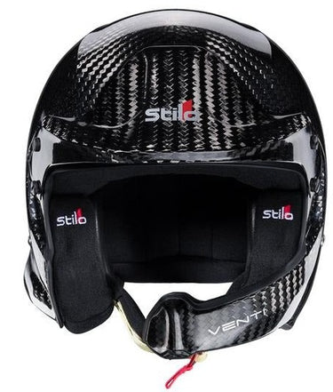 Stilo WRC Venti Carbon Fiber helmet 8860 Carbon Fiber Racing Helmet Image - Gloss Finish Front view
